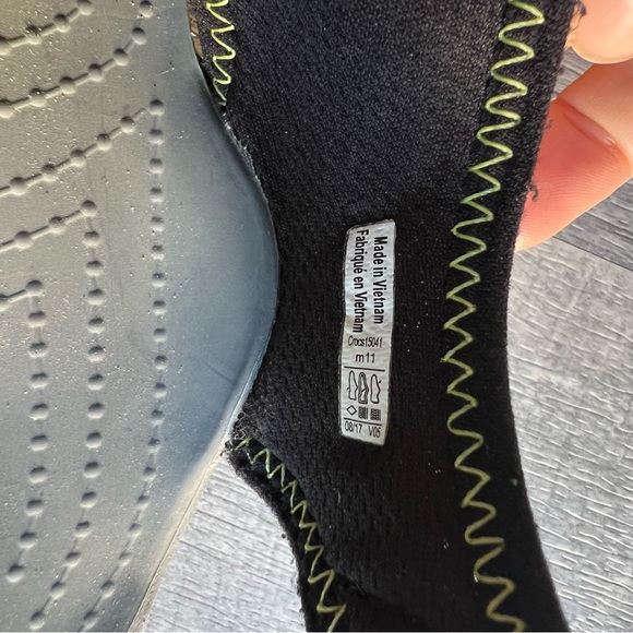 Crocs Swift-water Mesh Black Sandals Size 11 - Picture 8 of 12